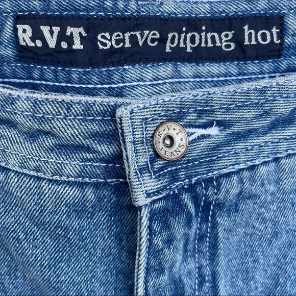 R.V.T Vintage Serve Piping Hot Jeans with Asian Inspired Bottoms Size 11/12 - Picture 5 of 9